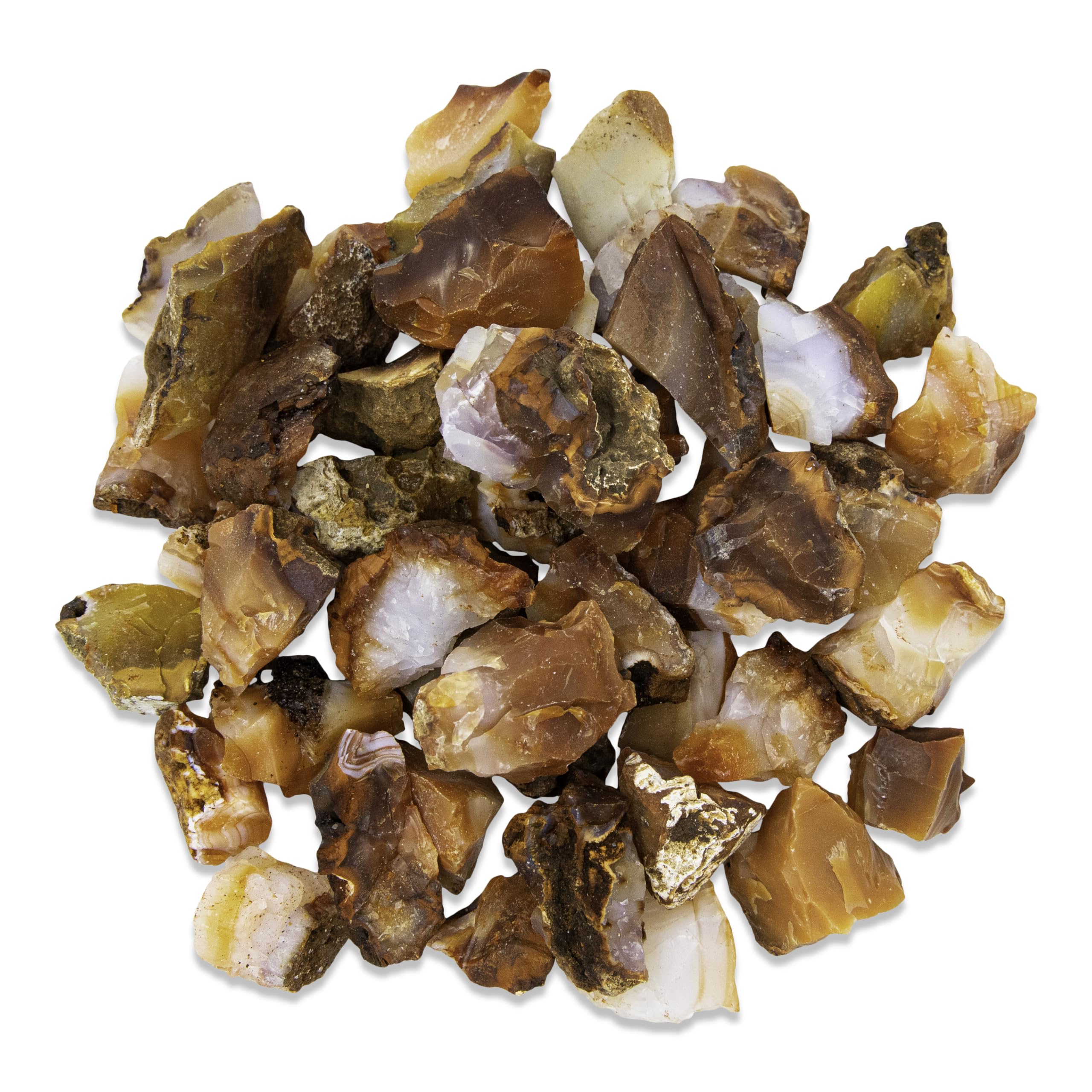 1/2 lb Carnelian Rough Stones - Natural Raw Crystals for Tumbling Cabbing Polishing Wire Wrapping Lapidary & Jewelry Making - Fountain Decoration