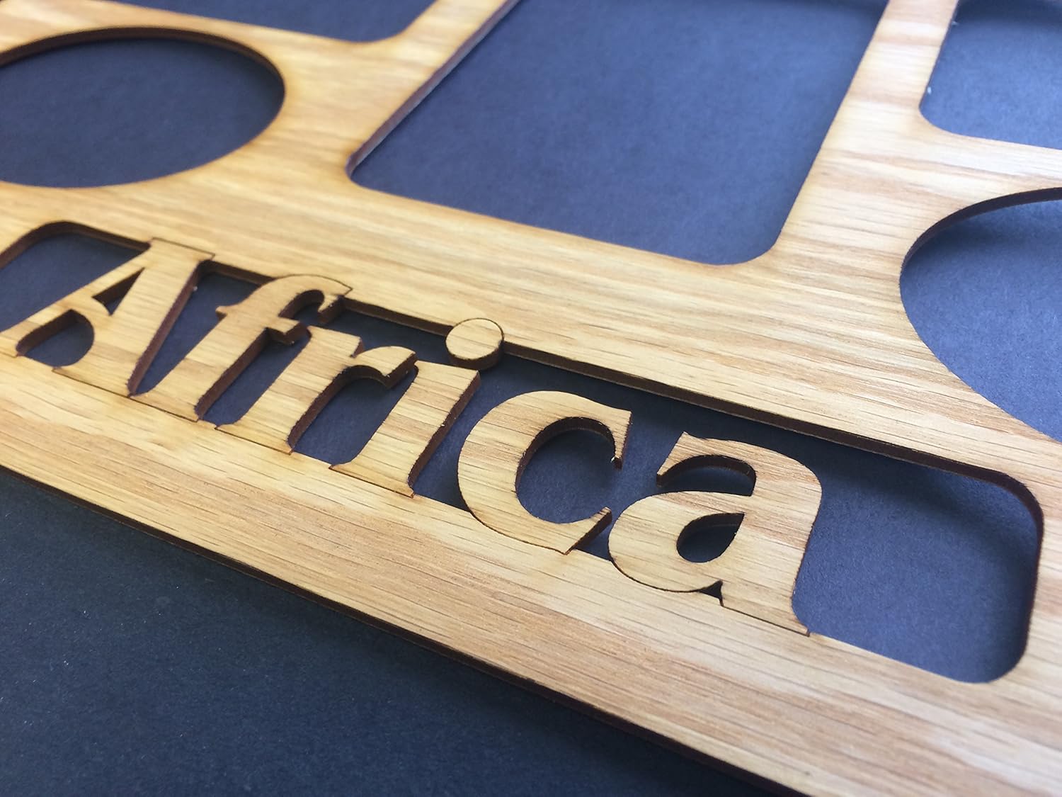 11x14 Country Picture Frame - Travel Collage Frame Holds 8 Photos (Africa)