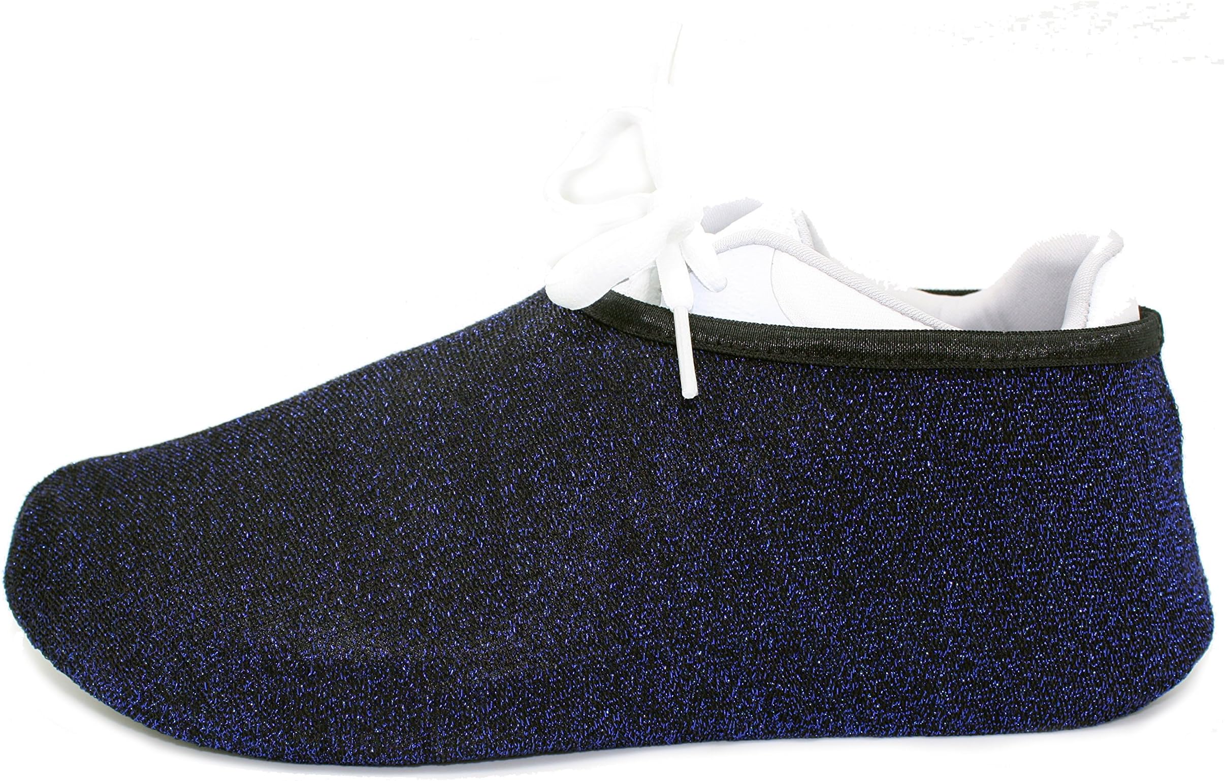 Shoe Covers - Washable, Long-Lasting, Reusable Shoe Covers - Perfect for Contractors, Realtors, Medical Booties, Bowling Shoes Covers, Cheer Shoe Covers, and more! (BLUE) (Medium)