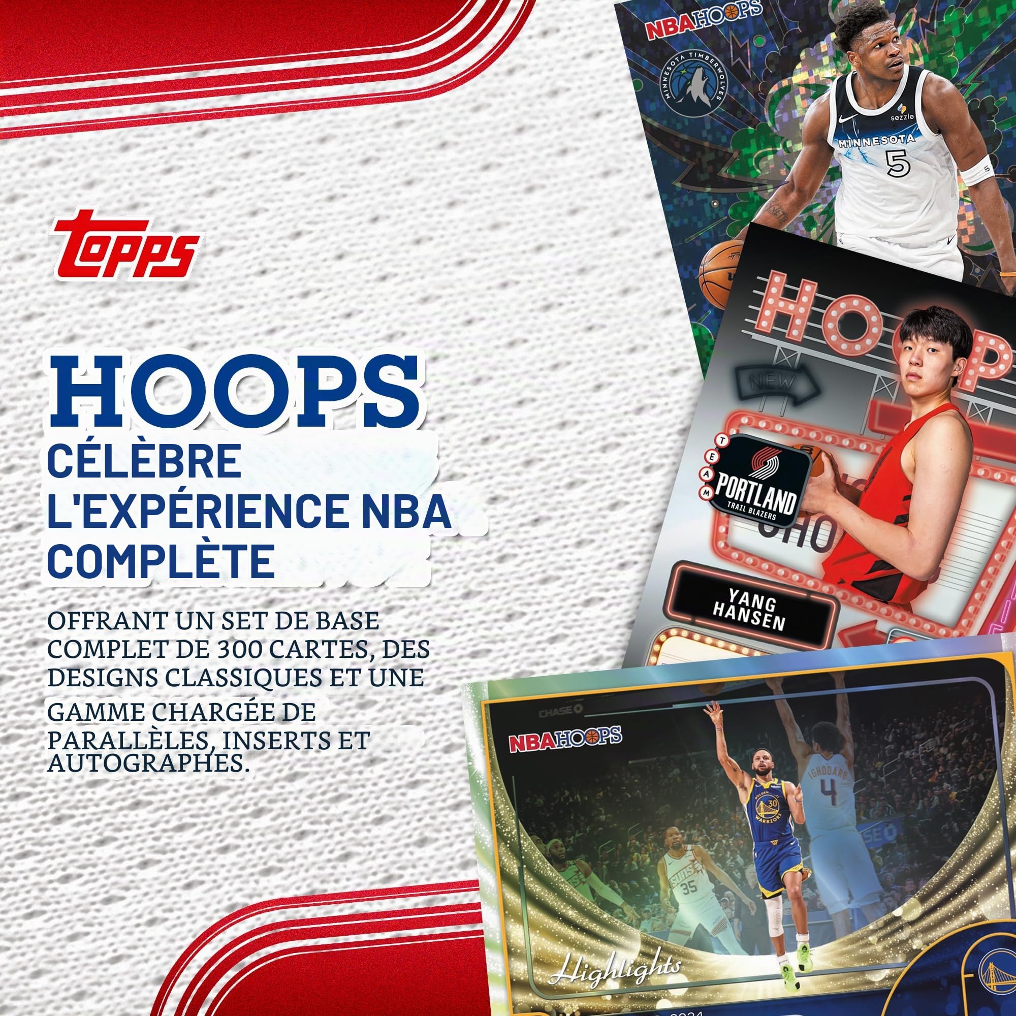 Topps Hoops Basketball 2025-26 – Scellé en Usine – Boîte économique