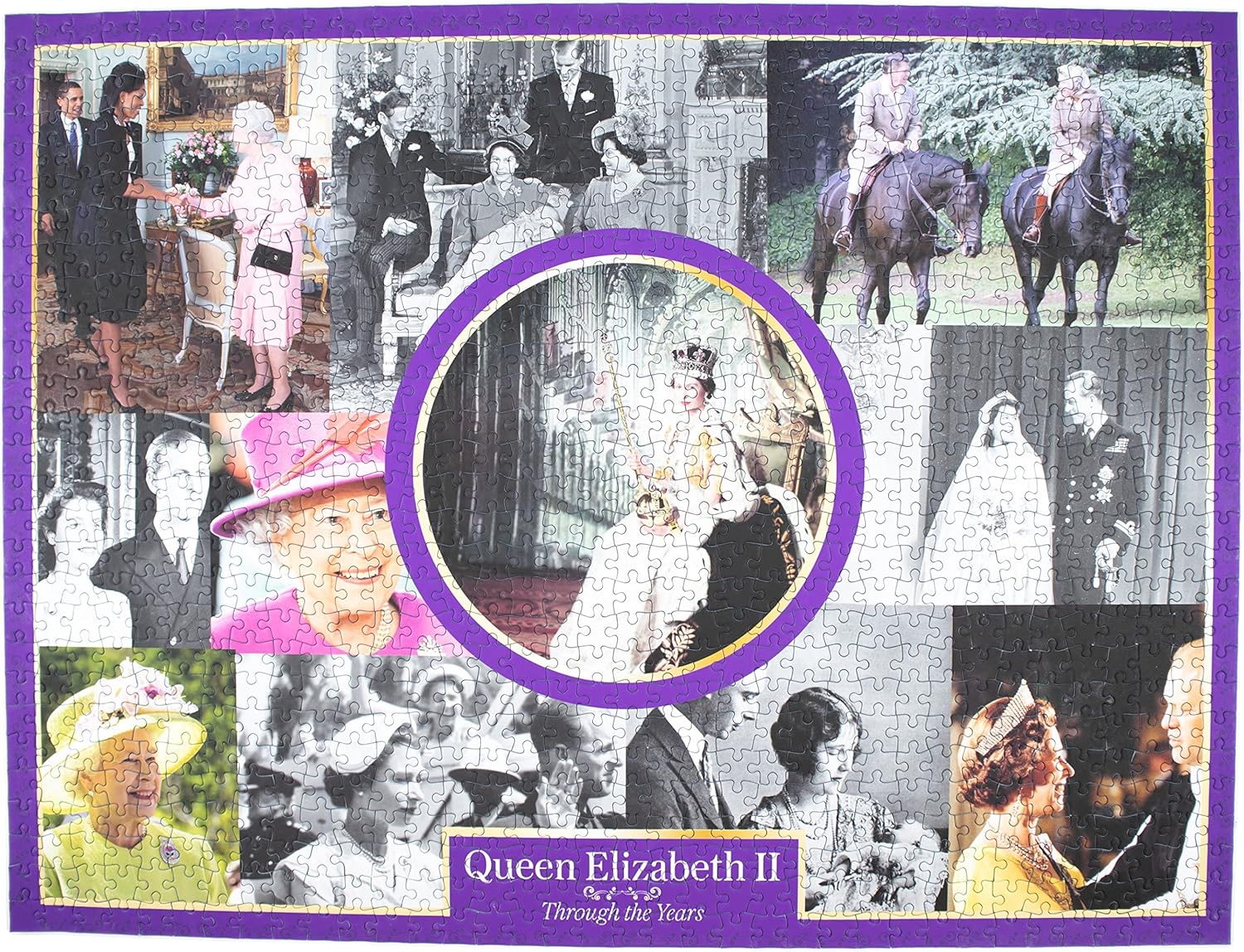 Queen Elizabeth II Through The Years - 1000 Piece Jigsaw Puzzle - Royal Family Memorabilia - Jigsaw Puzzle Gifts for Adults