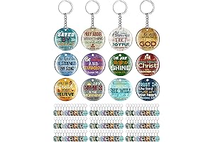120-Pack Christian Keychain with Bible Verse