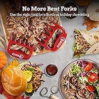 Vista 4 de Mountain Grillers Paquete de 2 Garras Bear para Carne - Garras Desmenuzadoras de Carne Resistentes al Calor y Duraderas para Cerdo Desmenuzado