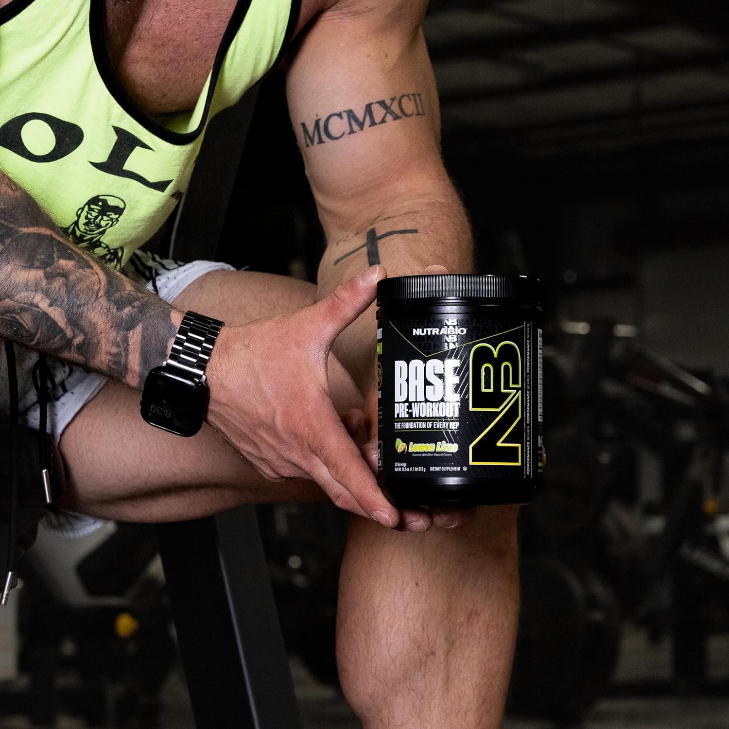 NutraBio Base Pre-Workout Powder 200mg Caffeine, Sustained Energy, Focus, Endurance, Pump, Sugar Free, Clean Preworkout for Men and Women - Beta Alanine, L-Tyrosine, 30 Servings - Lemon Lime - Image 3