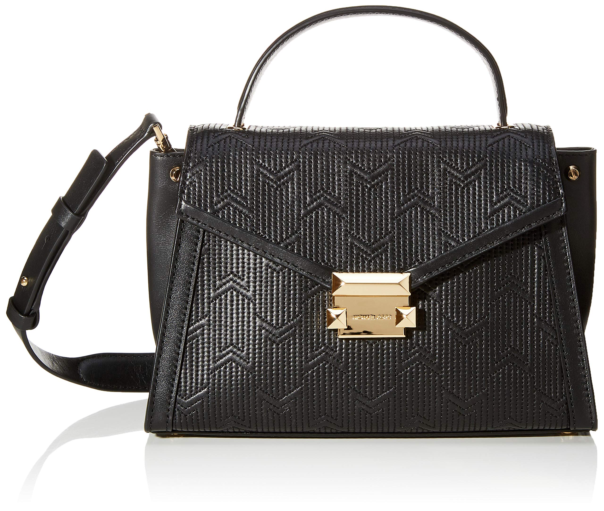 Michael Kors Whitney Medium Handbag Women’s Tote, Black, 12x18x26.5 centimeters (B x H x T)