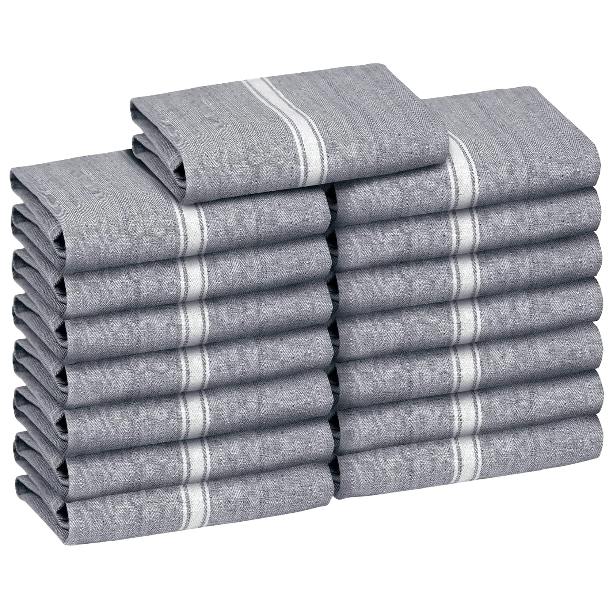 Zeppoli Tea Towel Set Kitchen Towels -100% Natural Cotton Dish Catering Towels