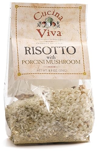 Cucina Viva Risotto con hongos Porcini, bolsas de 8.8 onzas (paquete de 8)