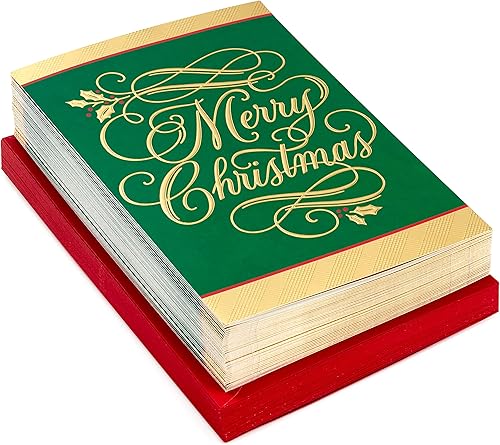 Miniatura 4 de Hallmark Tarjetas de Navidad en caja, religiosas y no religiosas (56 tarjetas con sobres)