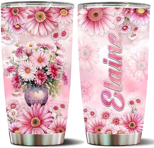 Miniatura 8 de Vaso de waterpolo personalizado para mujeres, 20 onzas, acero inoxidable aislado con tapa, Navidad, cumpleaños, día de la madre, San Valentín, gran