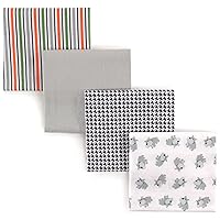 Vista 4 de Luvable Friends - Mantas unisex de franela de algodón para bebés, rayas azules, talla única