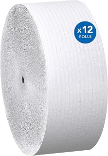 Scott® Coreless High-Capacity Jumbo Roll Toilet Paper (07005), 1-Ply, White, (2,300'/Roll, 12 Rolls/Case, 27,600'/Case)