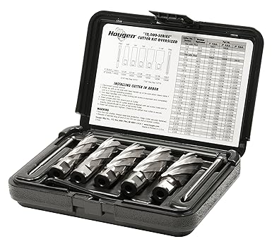Hougen 12006 12,000 Series Annular Cutter Kit 5/8, 3/4, 7/8, 1, 1-1/8