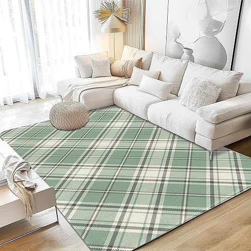 Miniatura 16 de Alfombra retro bohemia chic de 5 x 7 pies, lavable grande para sala de estar, ultra suave, antideslizante, alfombra de dormitorio, alfombra tribal