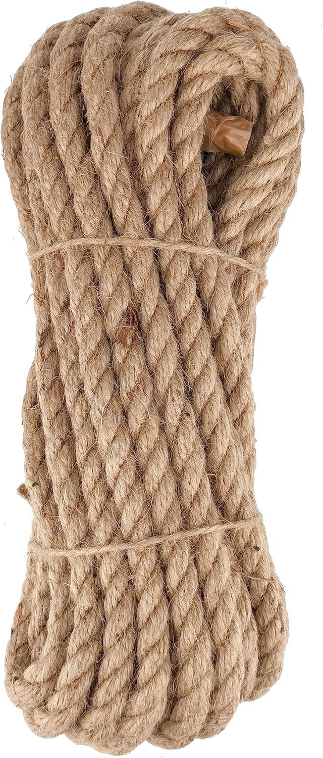 D.RECT - Jute Rope 12 mm 10 m Natural Fibres Jute Yarn Jute Rope