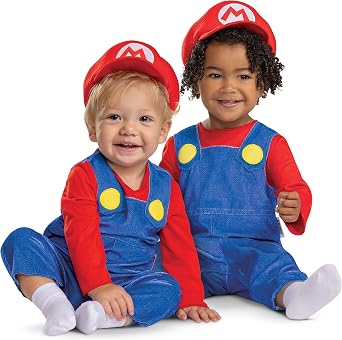 Infant Mario Costume, Official Super Mario Bros Outfit for Babies