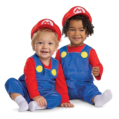 Infant Mario Costume, Official Super Mario Bros Outfit for Babies