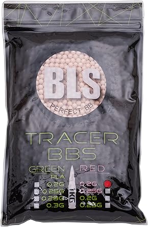 Amazon Bls トレーサー 蓄光 弾 1kg プラスチック レッド 0 25g 4000発 弾 通販
