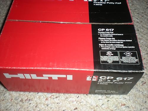 309760 Putty pad CP 617 6" x 7" (case of 20) firestop fire Protection