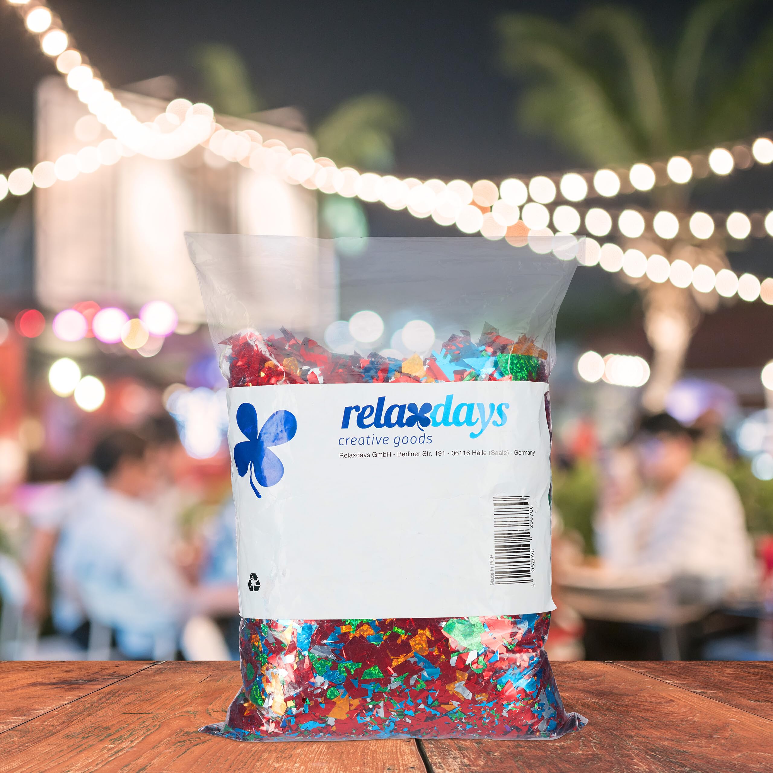 Relaxdays Coriandoli, in Confezione Grande Glitterati da 1 kg, per Carnevale, Compleanno, Laurea, Matrimonio, Colorati