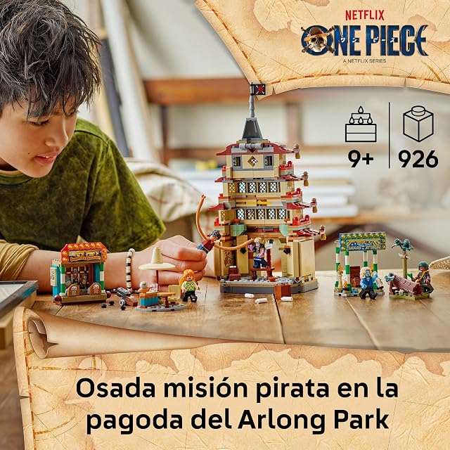 Foto 2 de 8 de LEGO One Piece Batalla en Arlong Park - Juego Interactivo con 5 Minifiguras Inc. Luffy y Nami