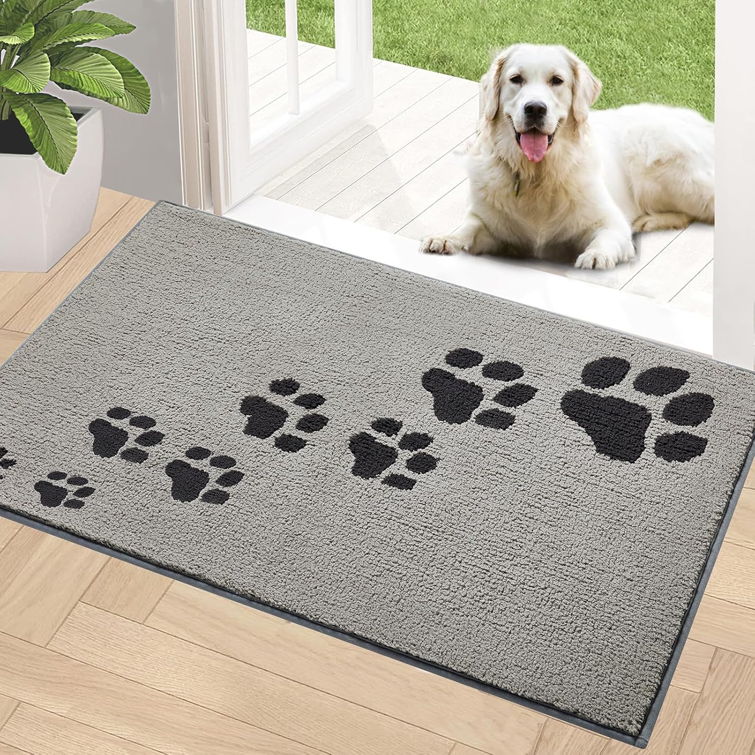 Timo Door Mat Indoor, 32"x48" Dog Mats for Muddy Paws Super