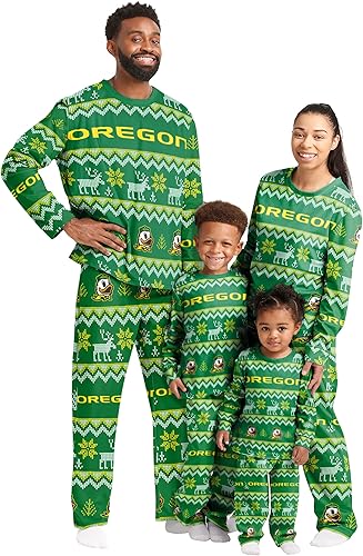 Miniatura 23 de FOCO - Conjunto de pijama familiar a juego con estampado llamativo del equipo de la NCAA, para unisex-adulto