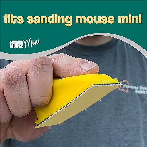 Miniatura 10 de Lijadora de dedos para manualidades con 50 tiras de papel de lija doradas precortadas, pequeño bloque de lijado con micro cremallera para proyectos