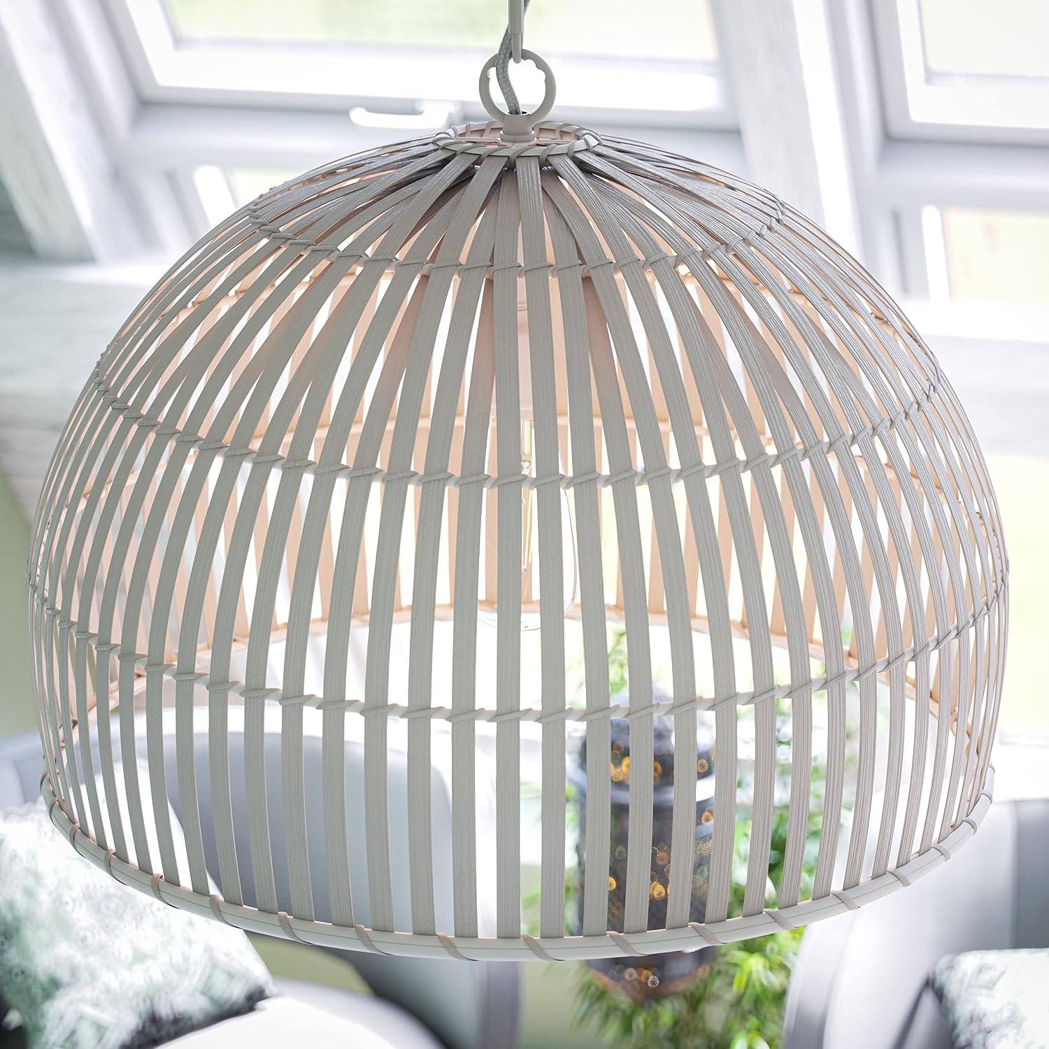 Kenroy Home Moon 1 Light Pendant with Brown Finish, Rustic Style, 14.5" Height, 20" Width, 20" Depth