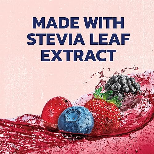 Miniatura 5 de Ocean Spray ZERO Sugar - Bebida de jugo de bayas mixtas, bebida de jugo de arándano endulzado con stevia, botella de 64 onzas líquidas