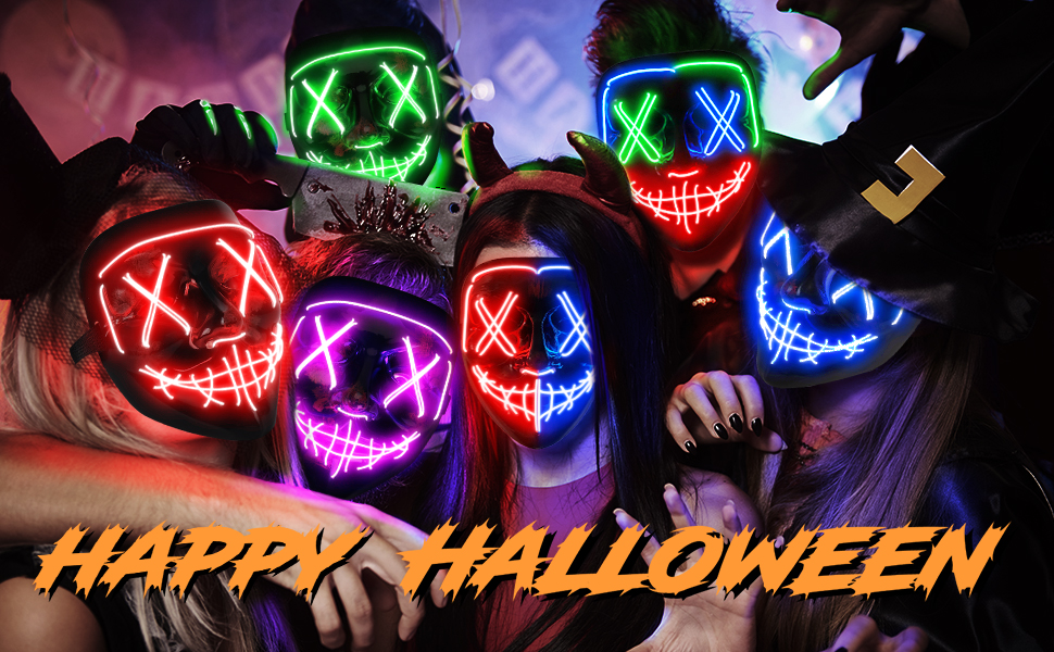 Maschera LED di Halloween Maschere di spurgo Scelta