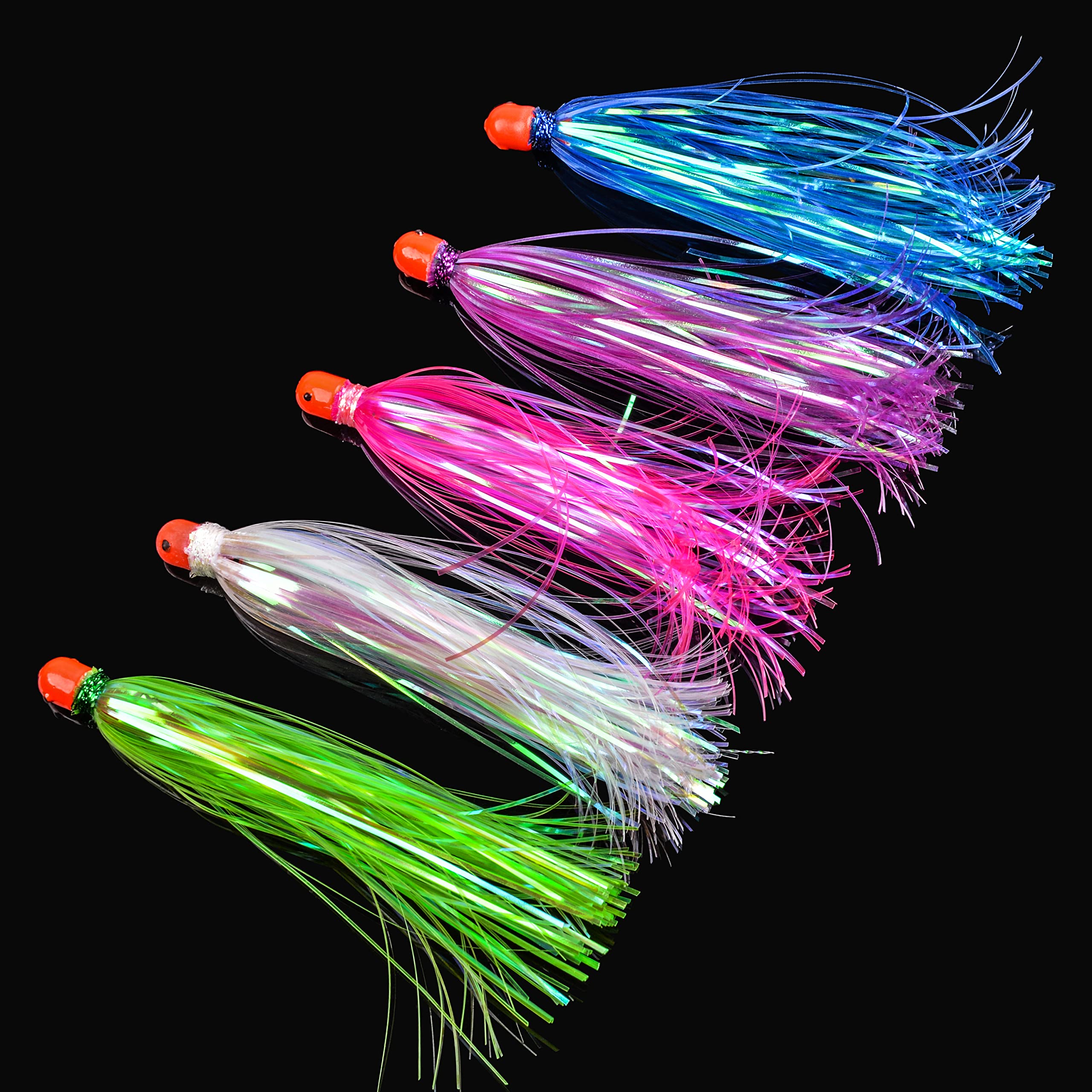 Ylar Flash Teaser Tail Bucktail Fishing Teasers Pesca Cabeza De Plantilla Con Peso, Señuelos De - View #2