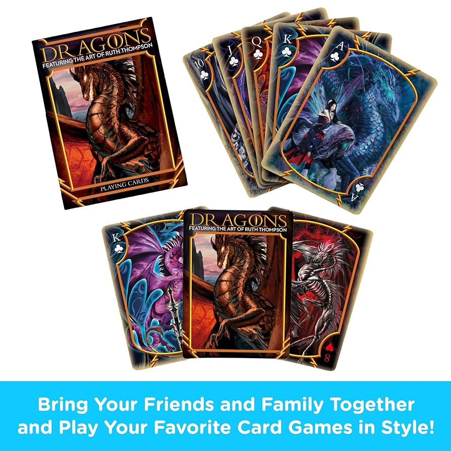 Amazon.com: AQUARIUS - Ruth Thompson Dragons Playing Cards