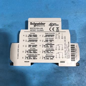 Time Delay & Timing Relays 822 Time Delay Rly SPDT, 15 Amp Rating