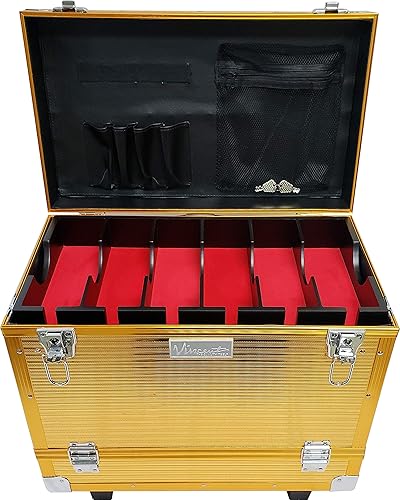 Miniatura 7 de Vincent Master Rolling Case (con ruedas giratorias, dorado)., Oro