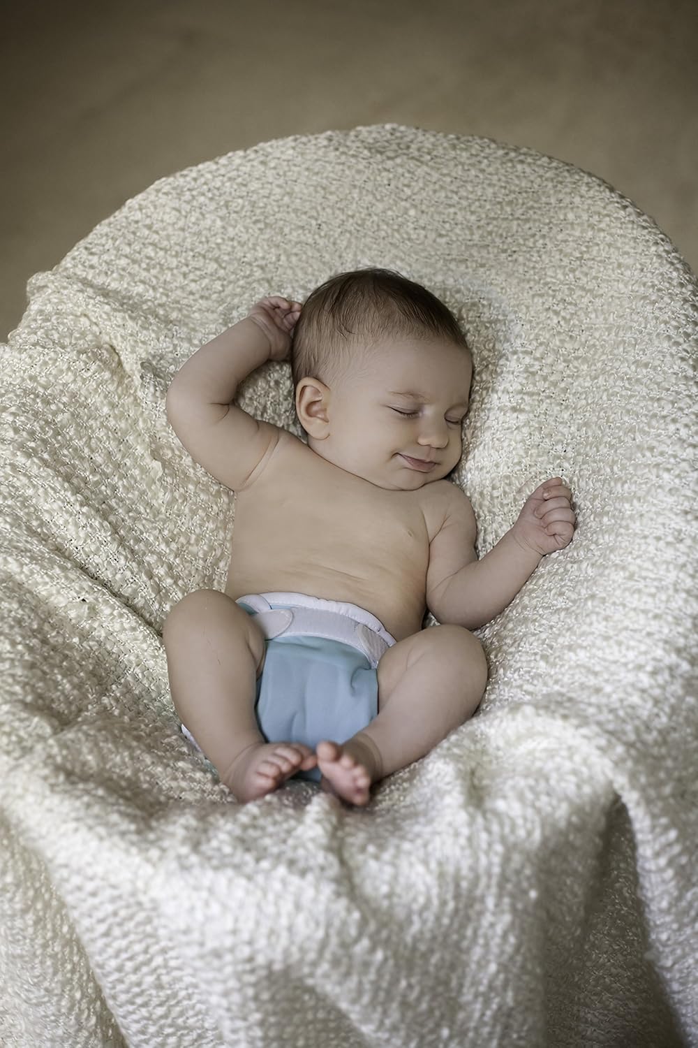 Thirsties Reusable Cloth Diaper Cover, Hook & Loop Closure, White Newborn/Preemie : Baby