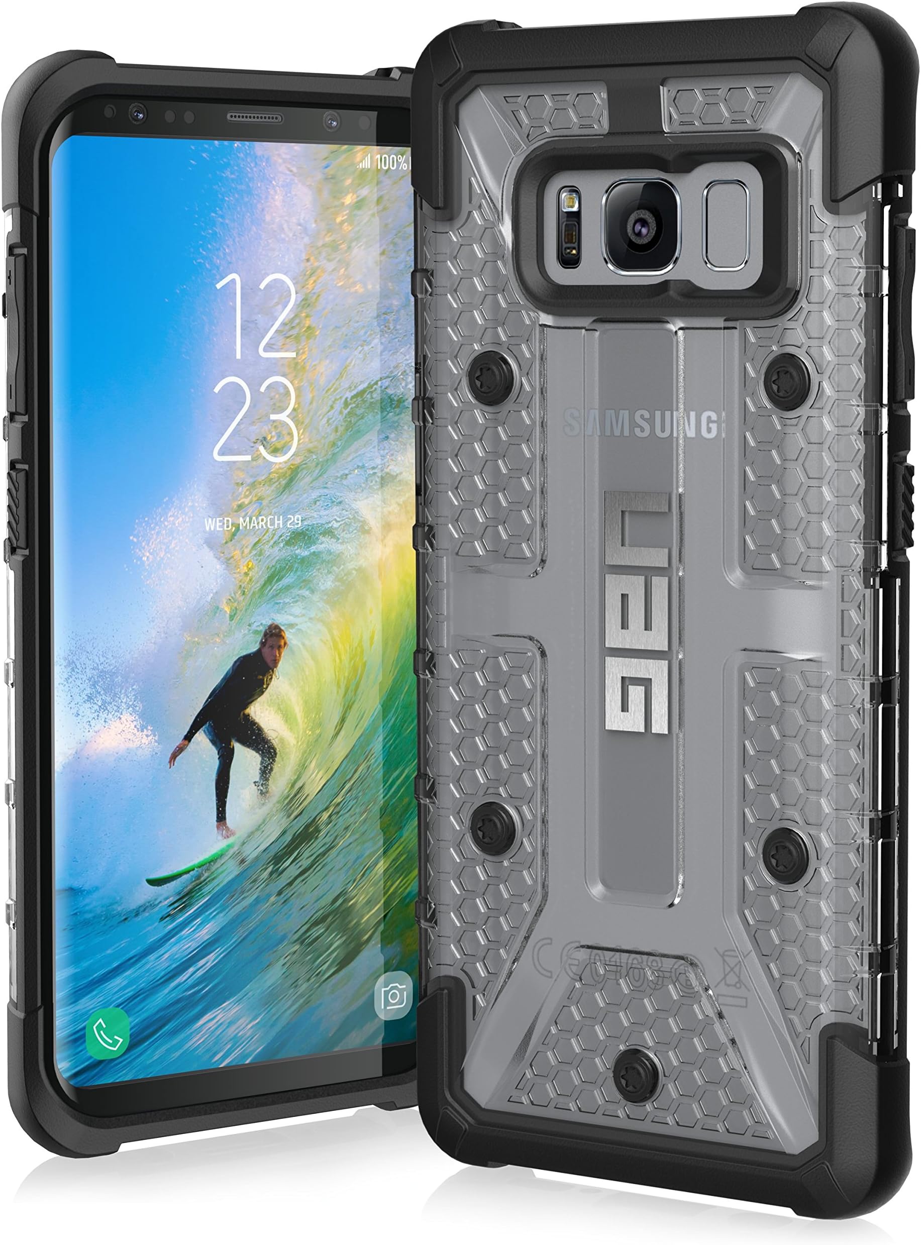 URBAN ARMOR GEAR [UAG] Samsung Galaxy S8 [5.8-inch Screen] Plasma Feather-Light Rugged [Ice] Military Drop Tested Phone Case