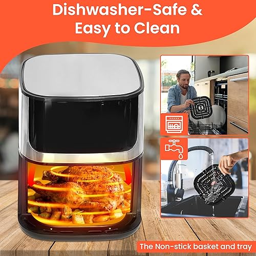 Miniatura 4 de Freidora de aire 5qt horno de convección freidora sin aceite