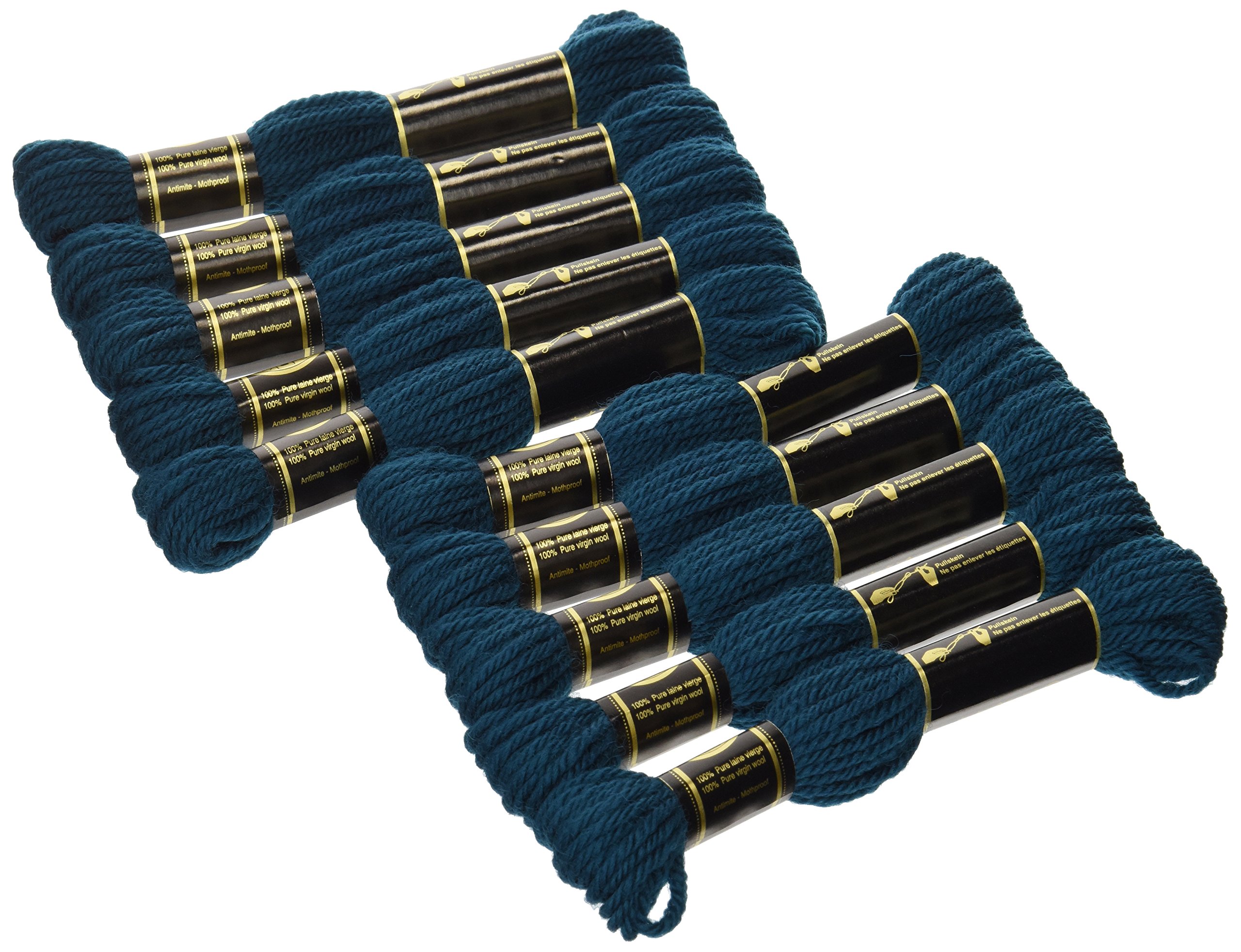 Dmc Blue Dark Turquoise Bulk Buy: Tapestry & Embroidery Wool 8.8 Yards 486-7860 (10-Pack)