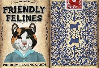 Friendly Felines Playing Cards Poker Size Deck USPCC Cats Custom Limited Edition