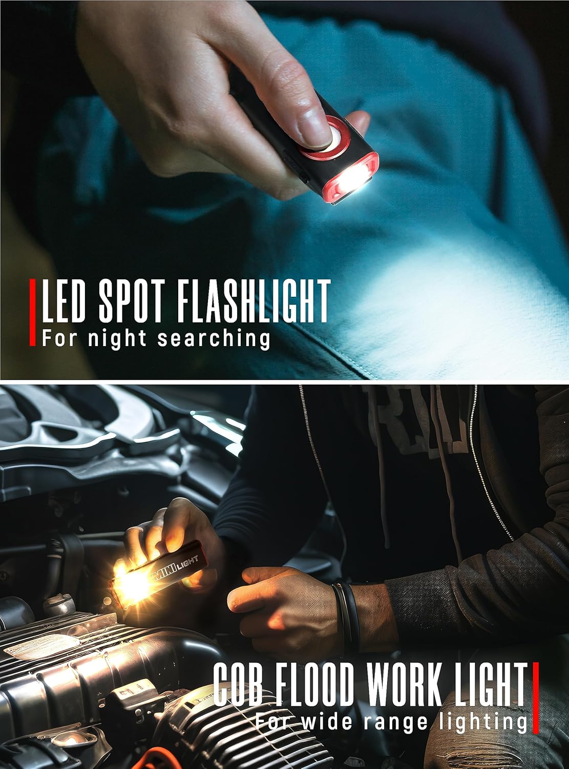 lexall Mini Work Light Flashlight 2 Version