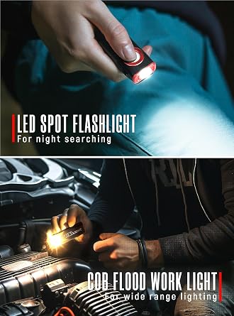 lexall 6 Pack Motion Sensor Light&Portable Work Light
