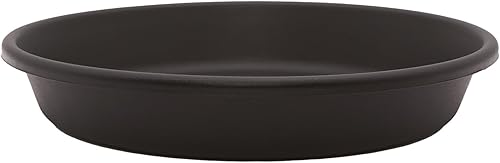 Miniatura 17 de The HC Companies Platillos para macetas – Plato de plástico para plantas para exteriores e interiores – Bandejas de macetas de diseño tradicional