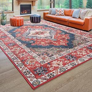 Amazon.com: ISEAU 6x9 Area Rug for Living Room Bedroom Machine Washable ...