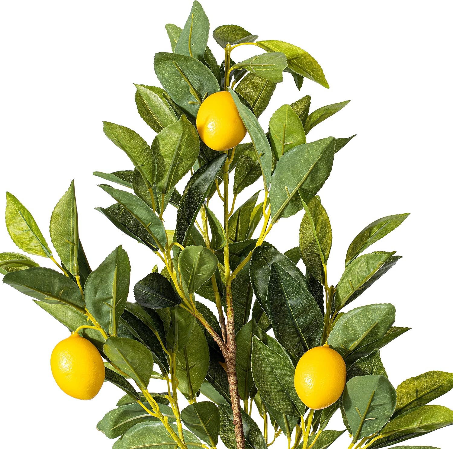 Vickerman Everyday 28" Artificial Potted Lemon Tree - Lifelike Home Or Office Decor - Premium Faux Potted Tree with Real Touch Leaves - Maintenance Free