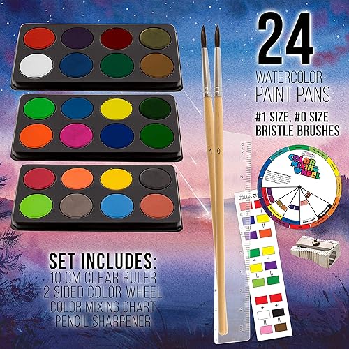 Vista 4 de US Art Supply - Juego de creatividad artística 82 piezas, en estuche de madera, con 20 piezas adicionales, diseño de arte de lujo