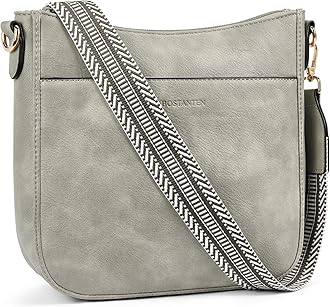 Crossbody Bags for Women Trendy Vegan Leather Hobo Purses Shoulder Handbags With Wide Shoulder Strap