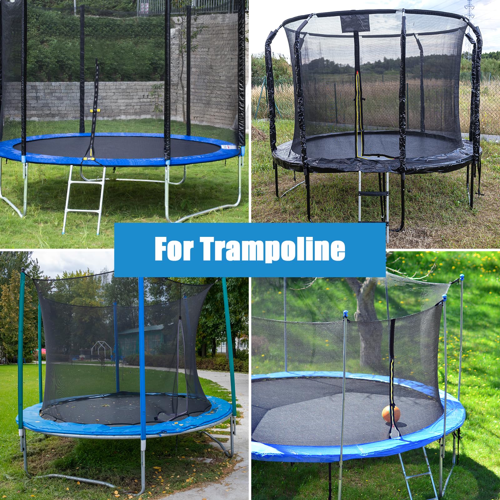 Lot de 12 piquets de tente de 30,5 cm, piquets d'armature robustes, piquets de tente galvanisés, piquets de camping, piquets de trampoline en forme de U, ancrage extra long pour trampoline