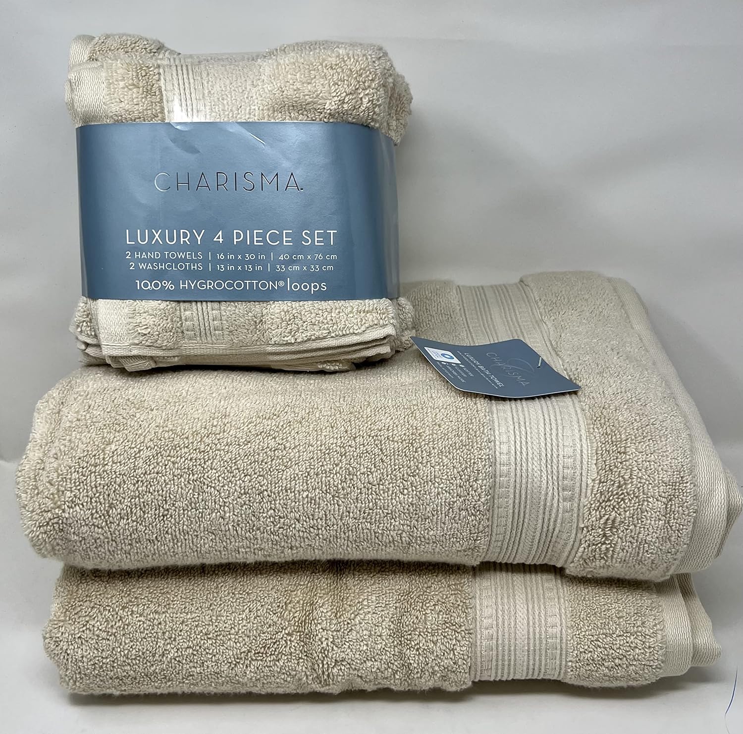 Cardinal Home Charisma Plush Towels Bundle Includes 2 Luxury Bath