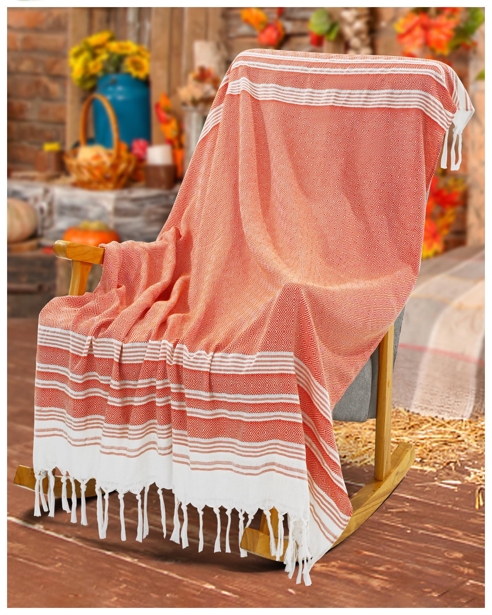 Couverture rustique de ferme idéale pour cocooner dans votre canapé de salon