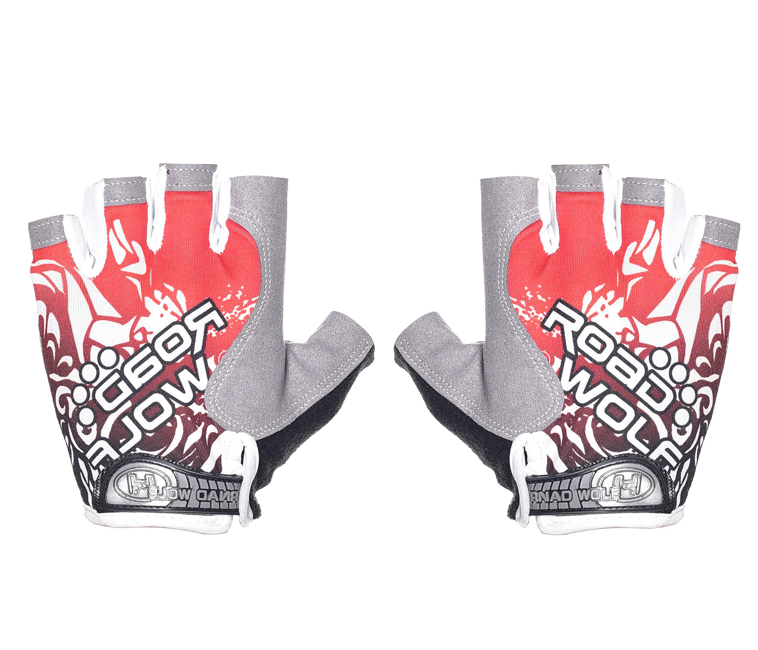 iris Half Finger Gloves Mountain Bicycle Riding Cross fit Climbing and Tracking Men Gloves Women Gel Pad Anti-Slip Breathable Outdoor Sports Shock-Absorbing Riding Biking Cycle (Red)-picture-41